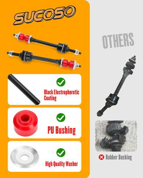 SUCOSO close-up of PU bushing highlighting durability and longer life