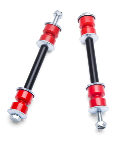 SUCOSO sway bar link front view showing fitment and robust finish for reliable handling