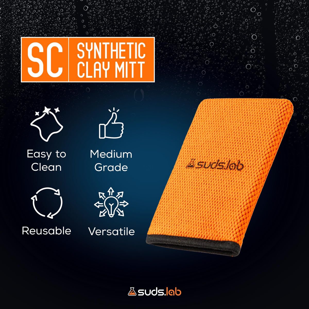 suds.lab close-up grid texture lifting contaminants for smoother paint