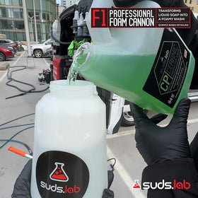 suds.lab foam ratio dial detail for adjustable soap-to-water mixing