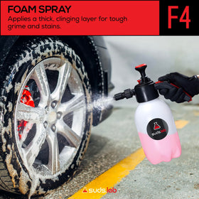 suds.lab adjustable spray settings dial demonstrating mist-to-stream control
