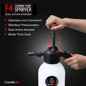 suds.lab ergonomic handle detail for comfortable extended cleaning