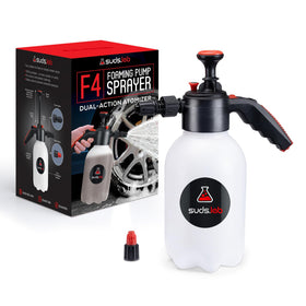 suds.lab front view of F4 sprayer showing design and portability
