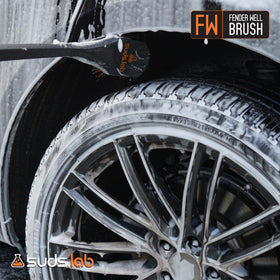 suds.lab brush in a car detailing setup for fast, effective washes