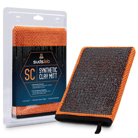 suds.lab front packaging showing mitt benefits and reusable design