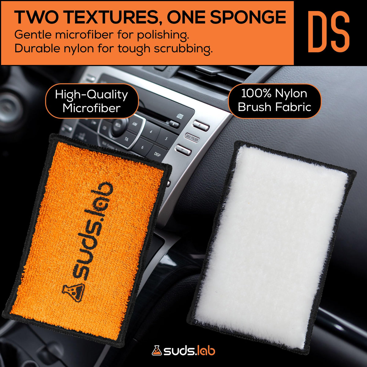suds.lab pad cleaning car door jamb removing dirt for thorough maintenance