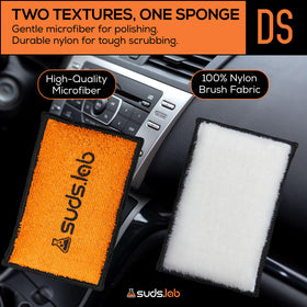 suds.lab pad cleaning car door jamb removing dirt for thorough maintenance