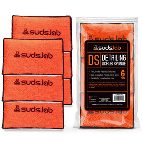 suds.lab six-pack laid out next to ruler showing compact size and value