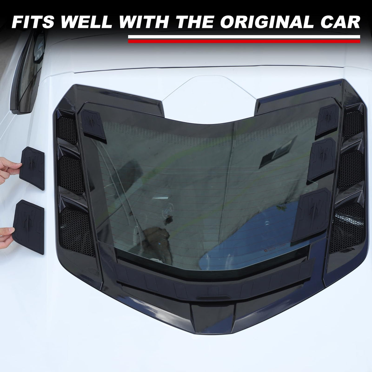 Suetlcoity side profile demonstrating precise fitment into factory vent frame
