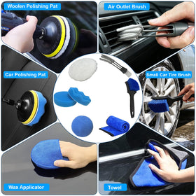 Sufdari wheel brush in use removing brake dust and grime for cleaner rims