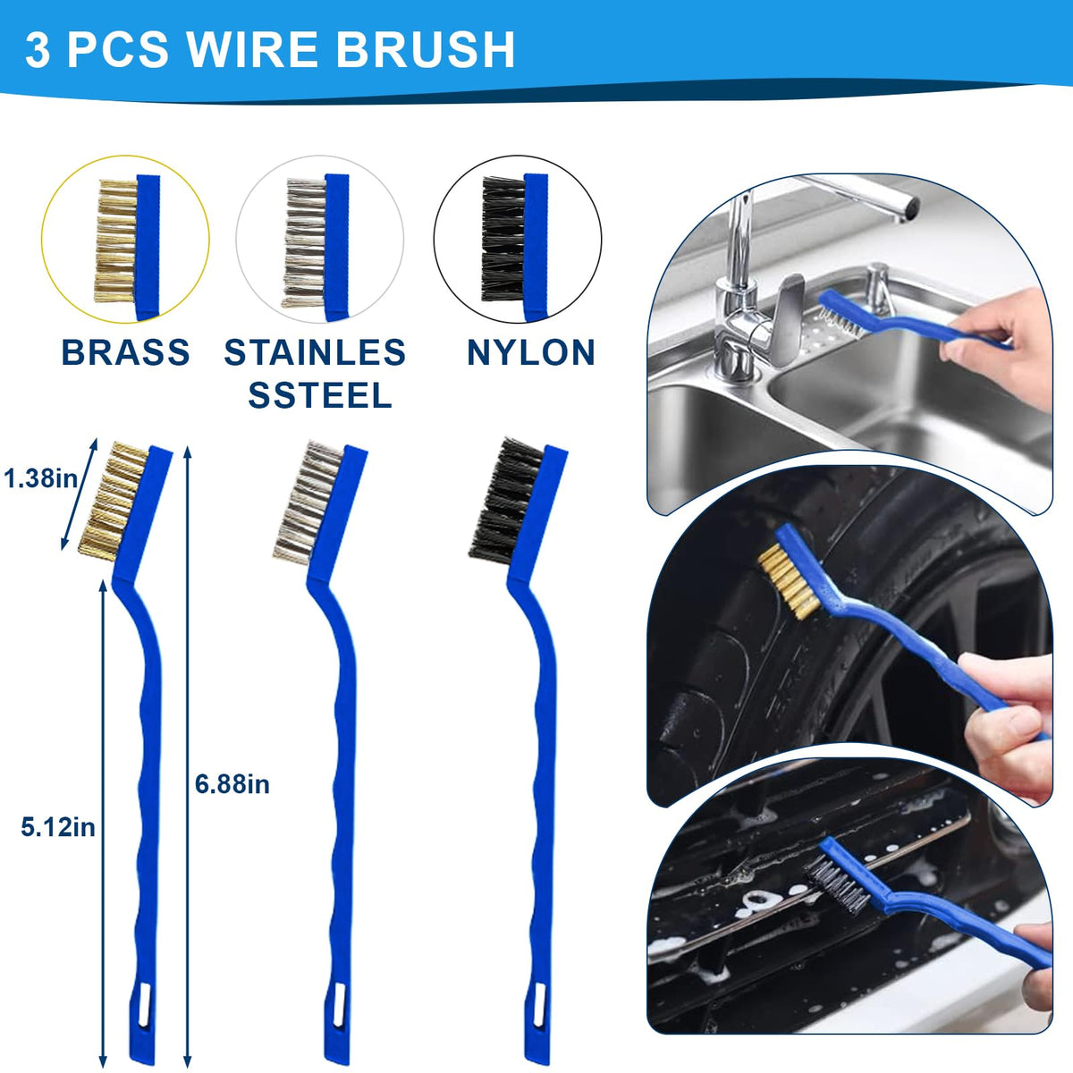 Sufdari vent brush detail targeting honeycomb grilles for precise dust and debris removal