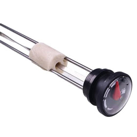 SUKATC fuel gauge next to ruler showing 12 inch length for correct fit