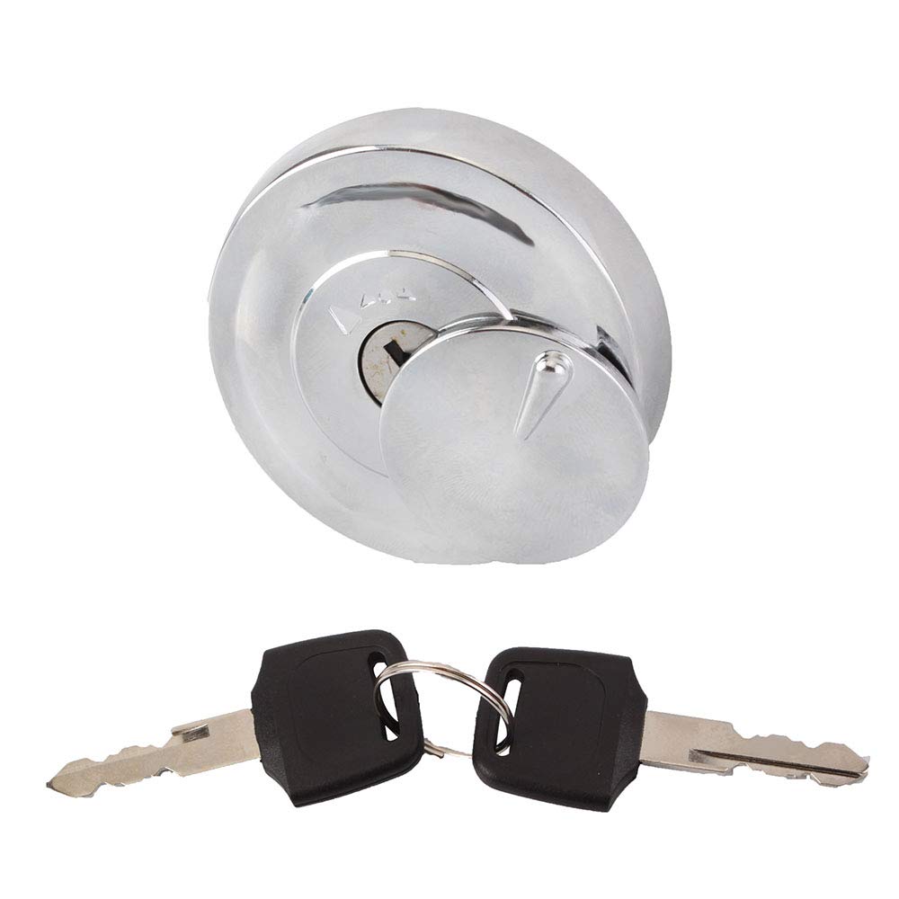SUKECA fuel cap front view showing secure seal and stylish finish for improved protection