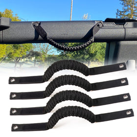 sukemichi front view showing four black handles and packaging improving cabin grip