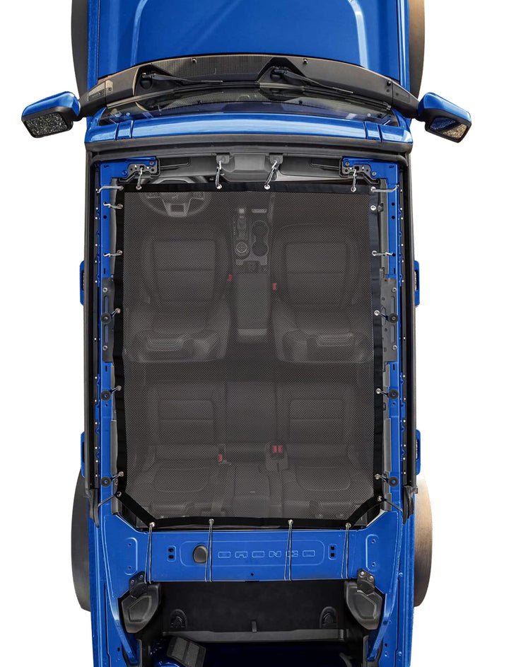 sukemichi front view installed showing clean sun protection and lowered cabin heat