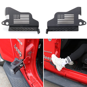sukemichi front-mounted peg on Jeep door hinge showing sturdy support and improved comfort