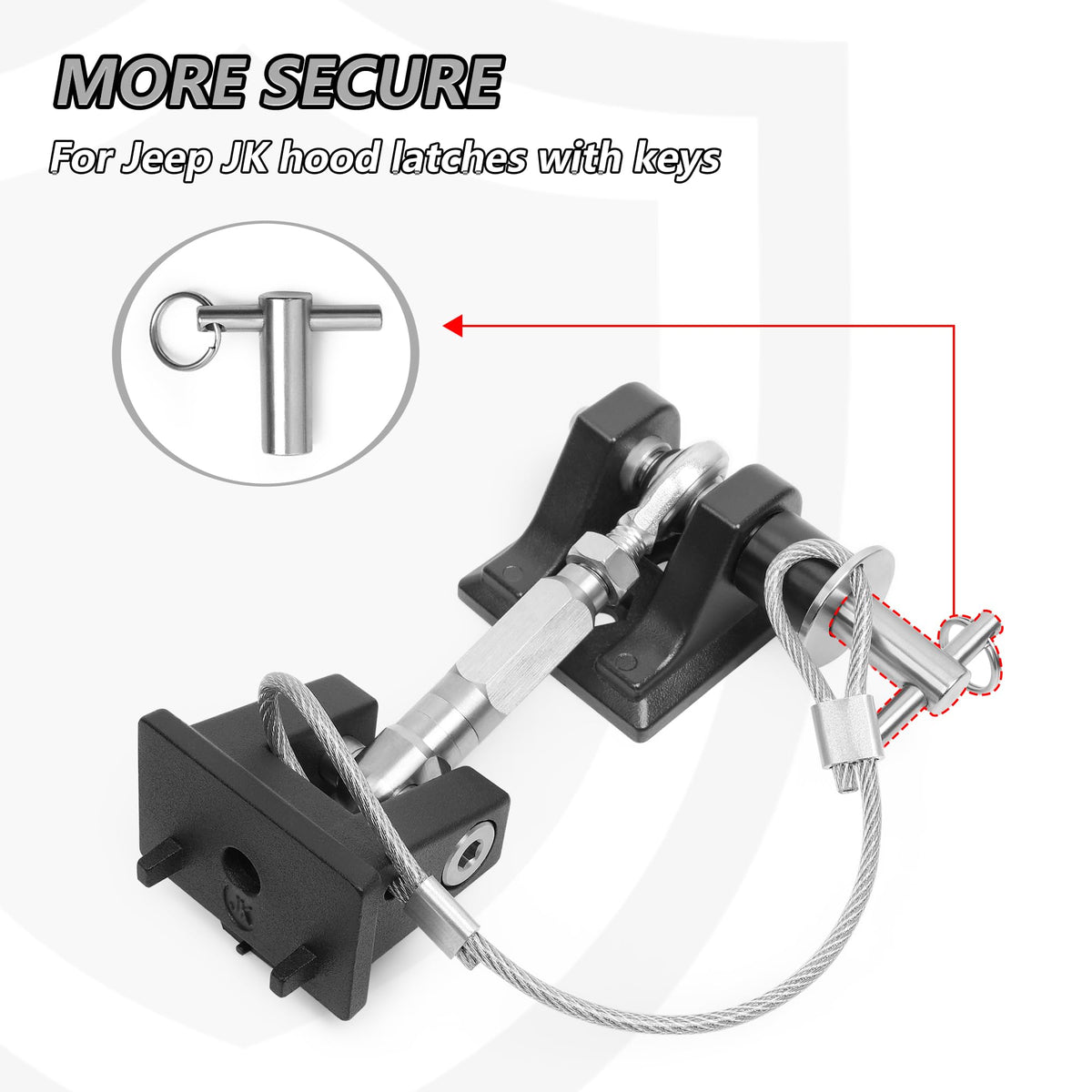 sukemichi hood latch close-up machining detail highlighting durable construction