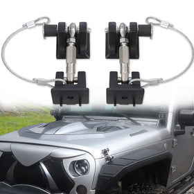 sukemichi hood latch front view showing secure fit and improved stability