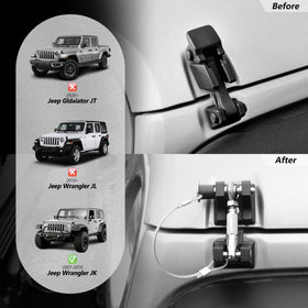 sukemichi hood latch side profile illustrating low-profile design benefit