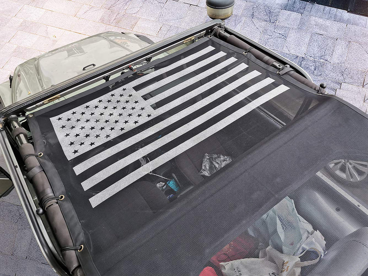 sukemichi installed on Jeep rear view showing leaf blocking and airflow