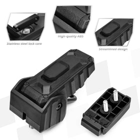 sukemichi latch installed on Jeep hood showing reduced flutter benefit
