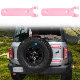sukemichi front view showing pink hinge covers giving bright color accent