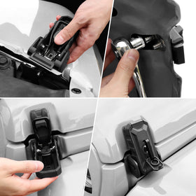 sukemichi latch next to wrench showing size scale and DIY-friendly benefit