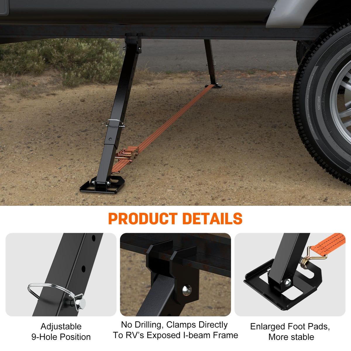 Sulythw ratchet strap and clamp close-up demonstrating fast, tool-free tightening