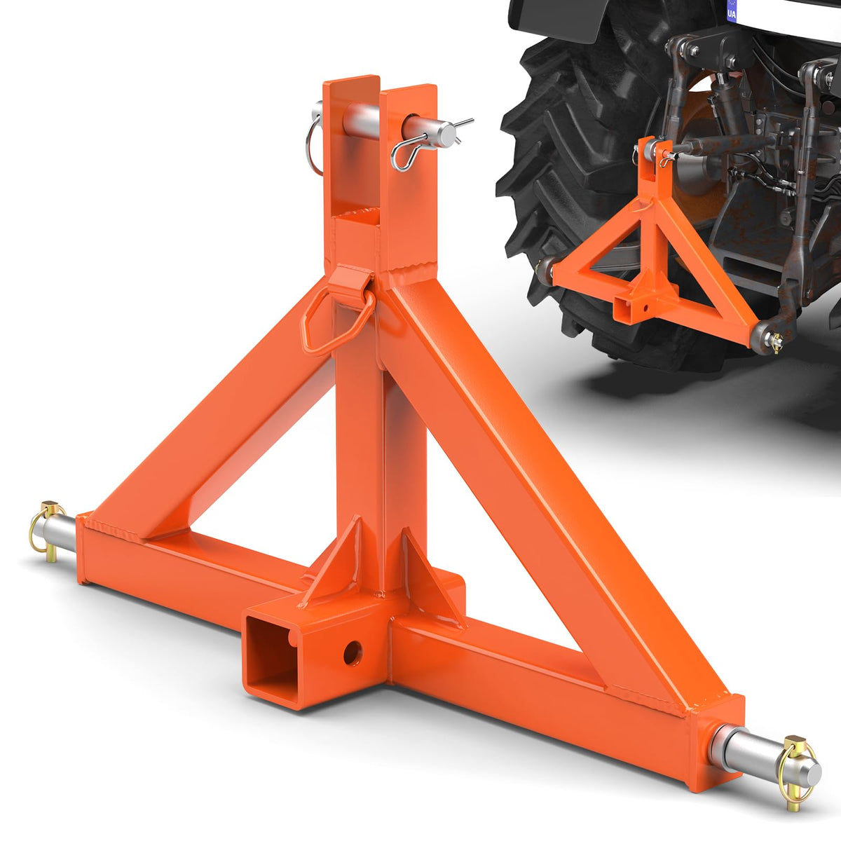 Sulythw front view of 2-inch receiver showing sturdy towing interface and reliable compatibility