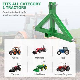 Sulythw rear installed on tractor showing ready-to-tow convenience
