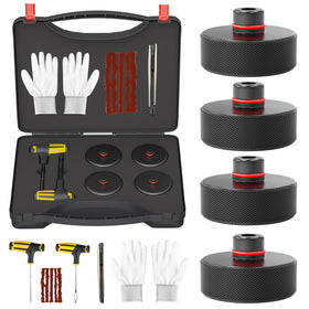 SUMK front view of packaged jack pad kit showing compact storage and protection