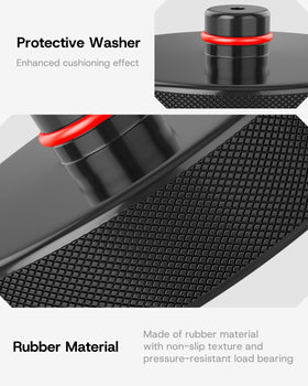 SUMK pad seated in Tesla jack point providing chassis and battery protection