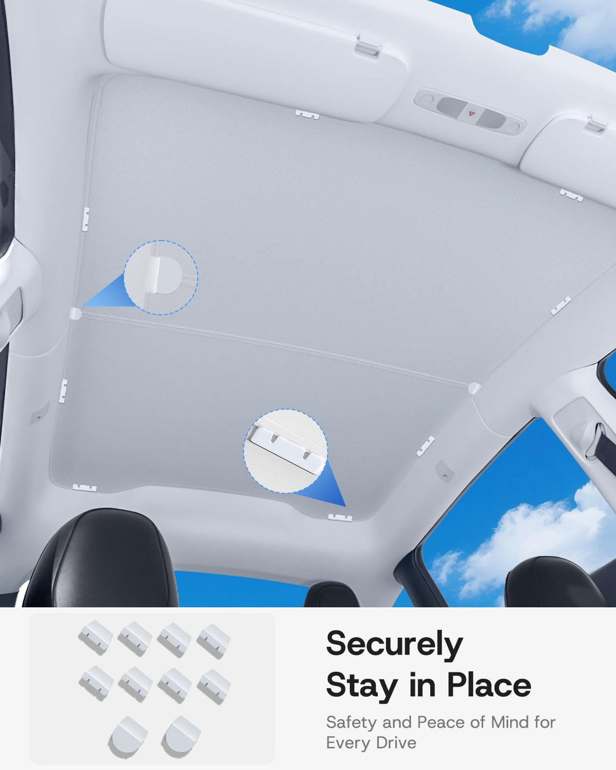 SUMK side view showing flush fit against panoramic glass