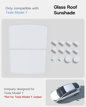 SUMK size scale next to seat measurement showing tailored fit for Model Y roof dimensions