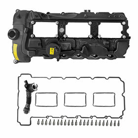 Sumyola valve cover front view showing fitment and restored engine appearance