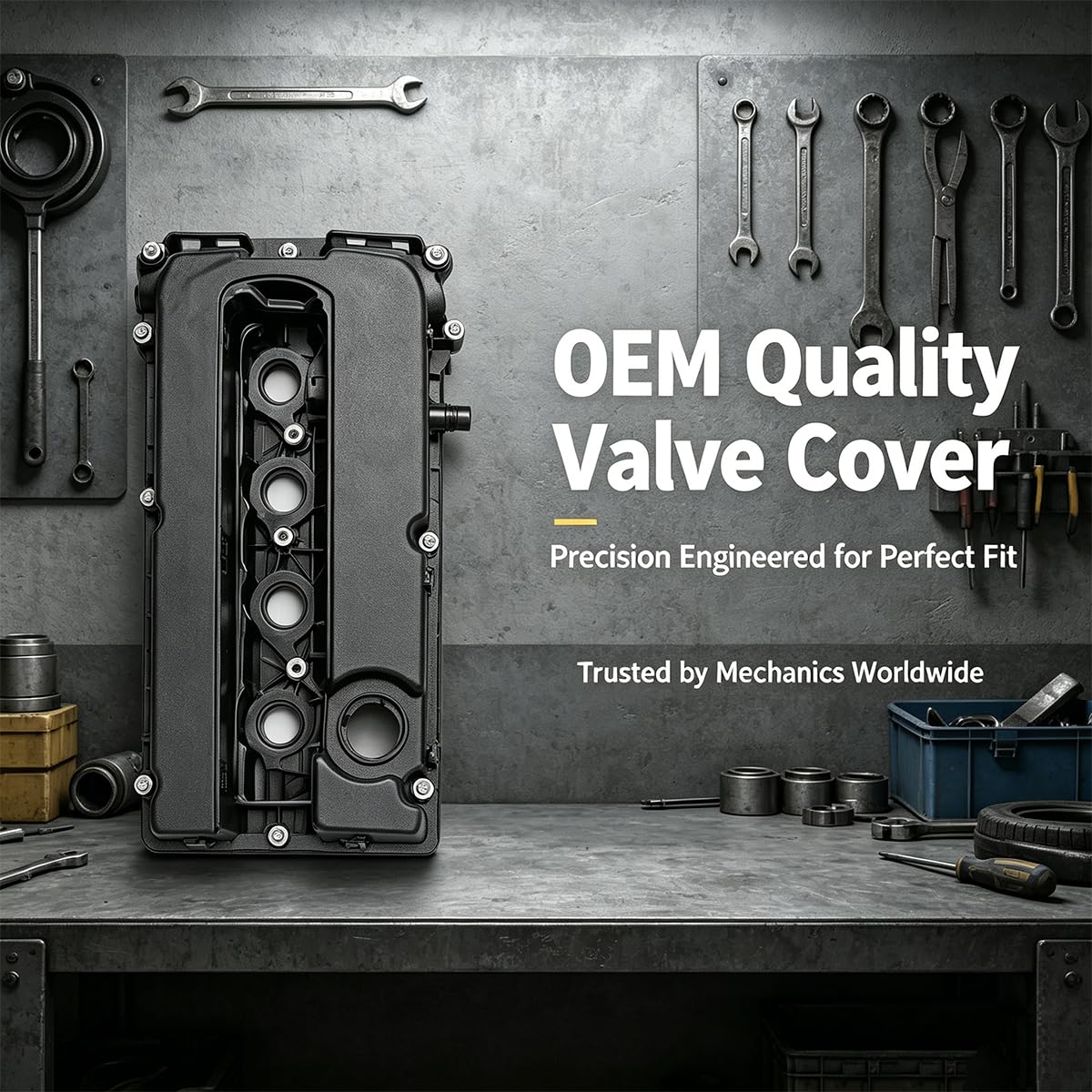 Sumyola valve cover gasket closeup highlighting heat-resistant seal benefit