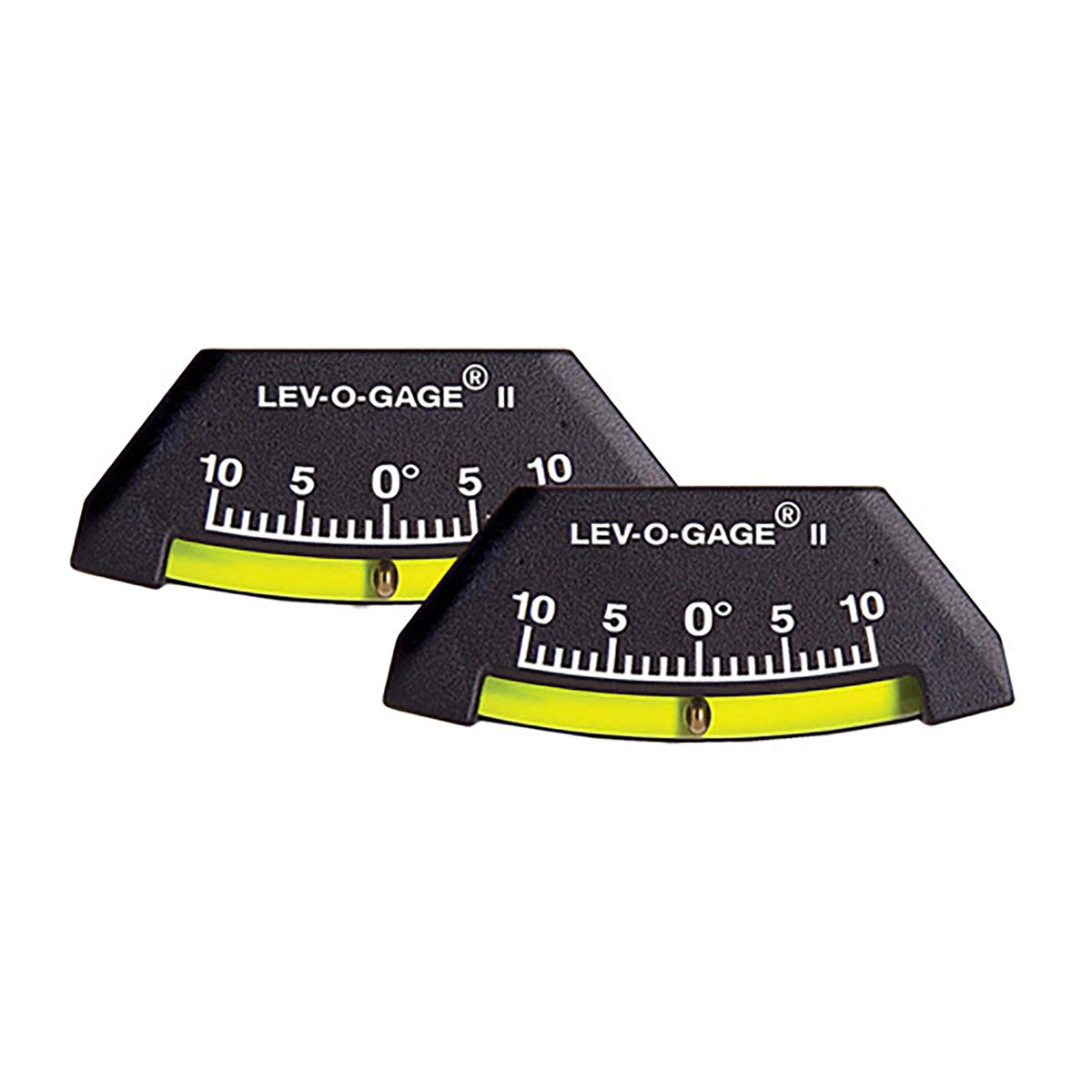 Sun Company front packaging showing two Lev-o-gage II units and benefits