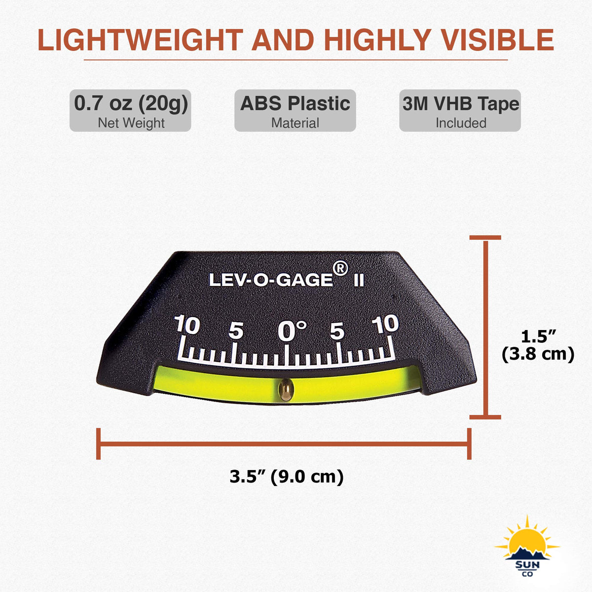 Sun Company lifestyle image at campsite demonstrating fast level confirmation