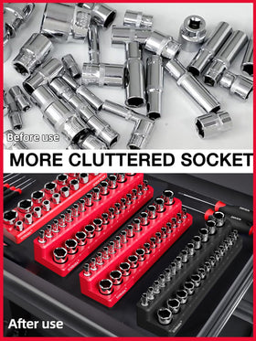 SUNBABA trays installed in a tool drawer showing space-saving organization benefit