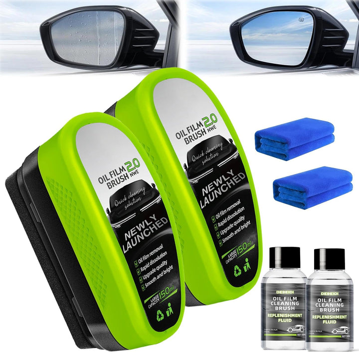 SUNDEER front packaging showing cleaner and brush, clear identification benefit