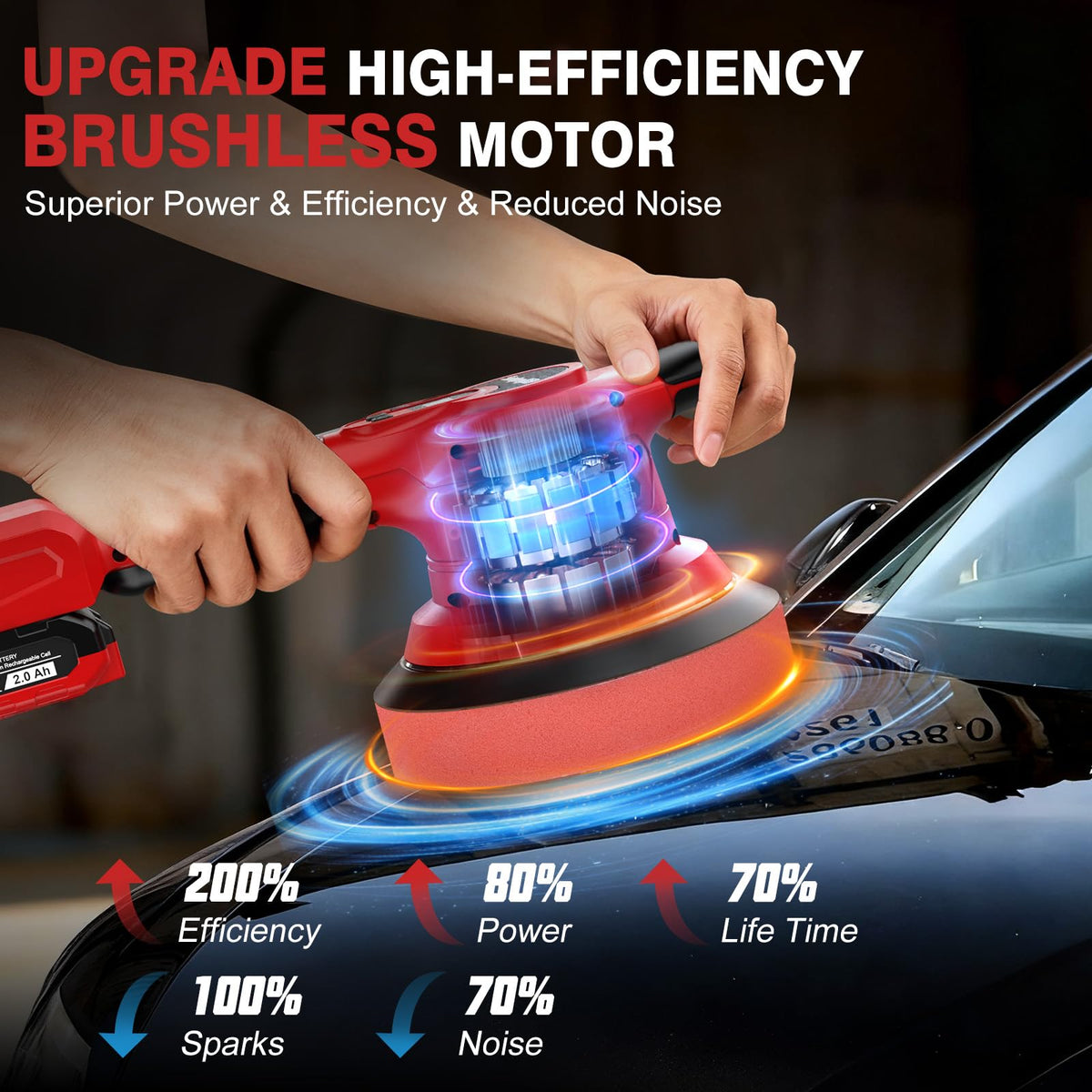 SundpeyPRO battery pack mounted to tool for uninterrupted runtime