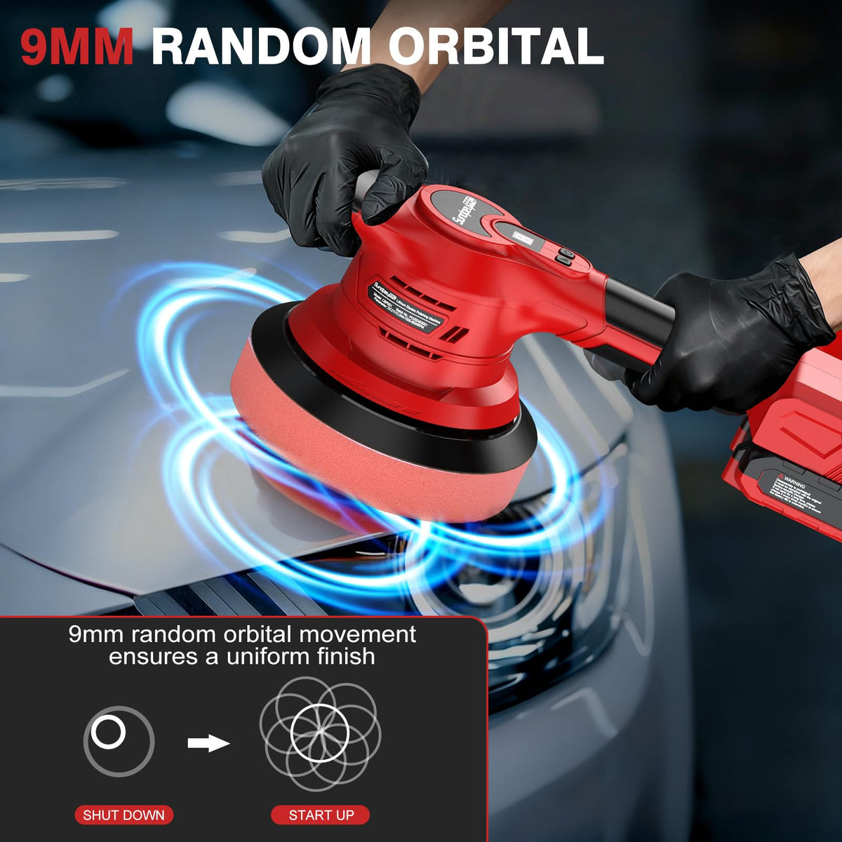 SundpeyPRO side handle and grip detail to reduce vibration
