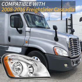 Sunhua product label with OE numbers visible, confirms correct Freightliner Cascadia fitment