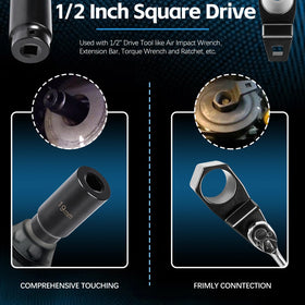 Sunluway 50mm holder engaging pulley flats illustrating secure non-rotating benefit