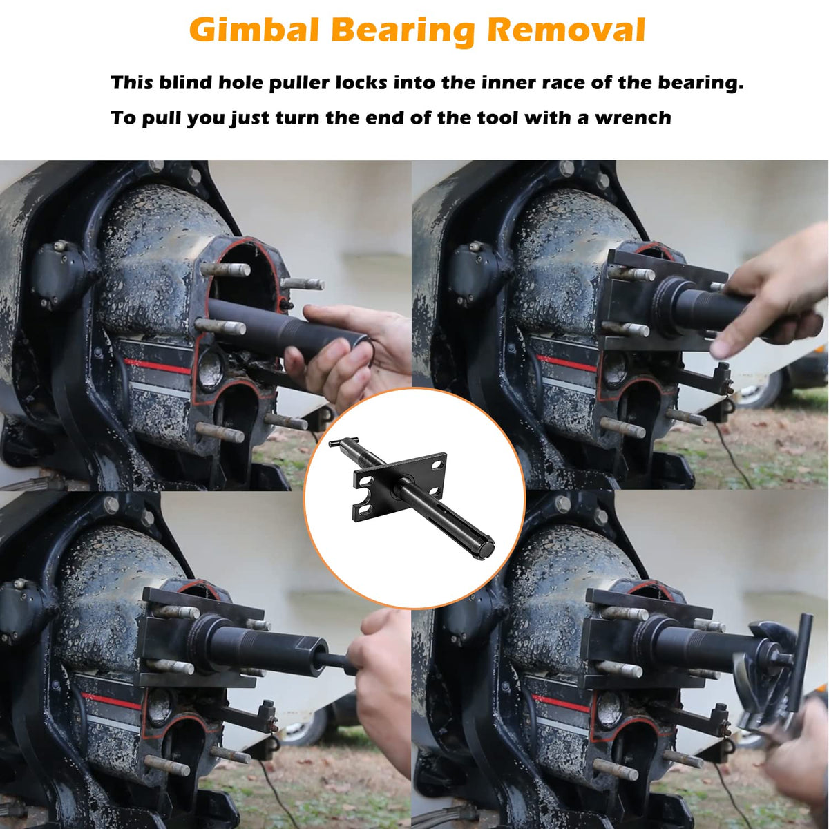 Sunluway bearing installer driver closeup delivering even pressure to seat bearings
