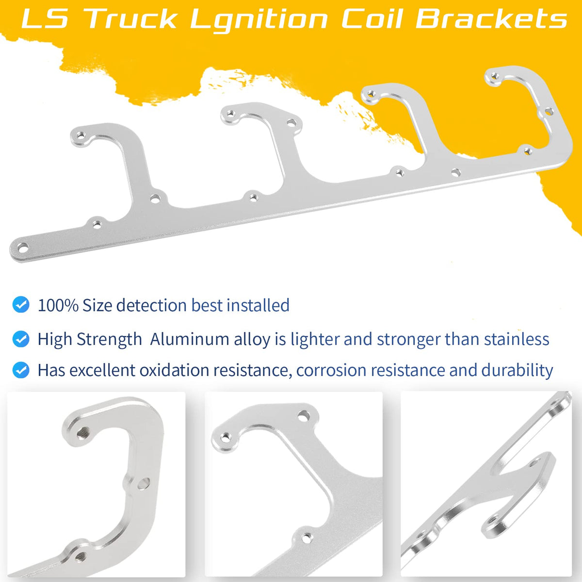 Sunluway brackets installed on valve cover showing secure coil positioning benefit