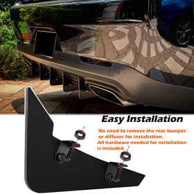 Sunluway installed on Dodge Challenger rear showing sharper stance benefit