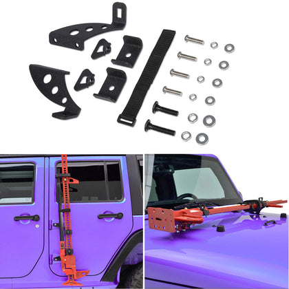 Sunluway hood hinge bracket front view showing secure fit and clean profile