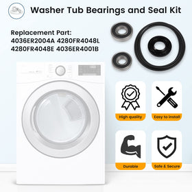 Sunluway large bearing closeup showing pre-greased seal for smooth quieter drum rotation