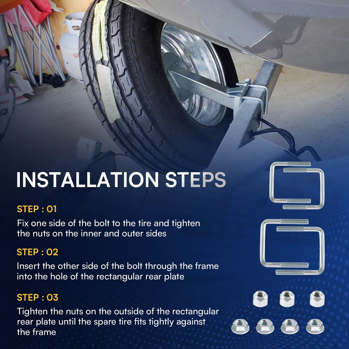 Sunluway mounted on trailer frame showing space-saving placement